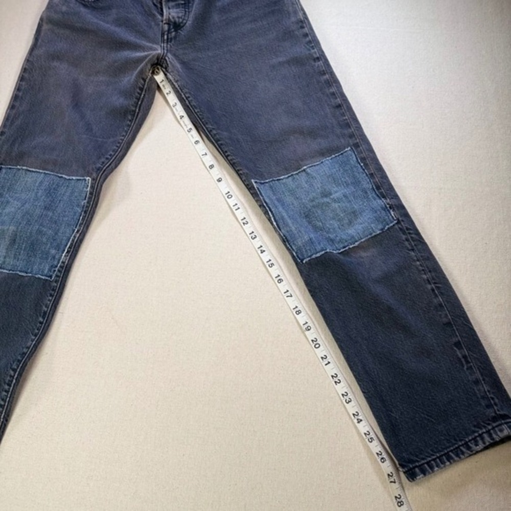 Levi's 501 Selvedge Denim Faded Black With Patch Knee 28 X 28 (25x32) 2015 - Picture 6 of 17
